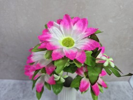 Ramo 5 flores grandes bicolores